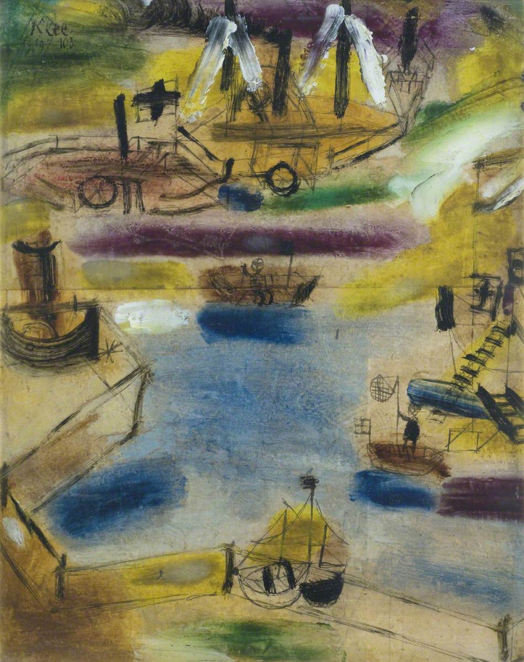 Small Harbour Scene 1919 -- Paul Klee (1879–1940)