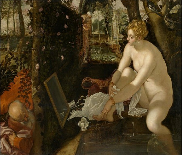 Tintoretto, susanna and the elders