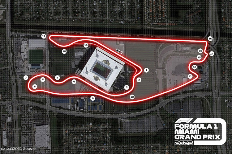 Miami GP Pist Düzeni