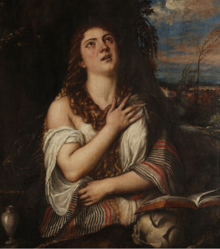 Titian(Tiziano Vecellio) , Maria Magdele