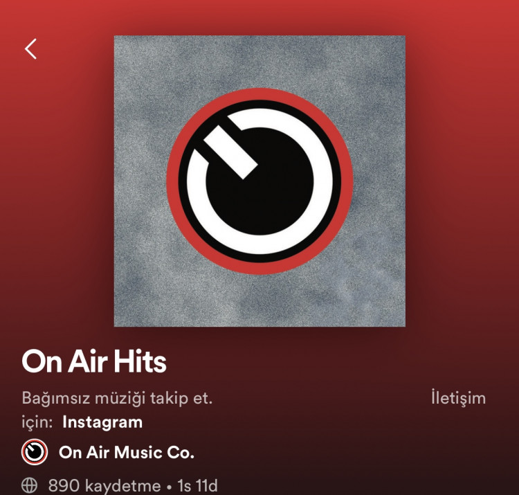 On Air Hits Spotify'da...