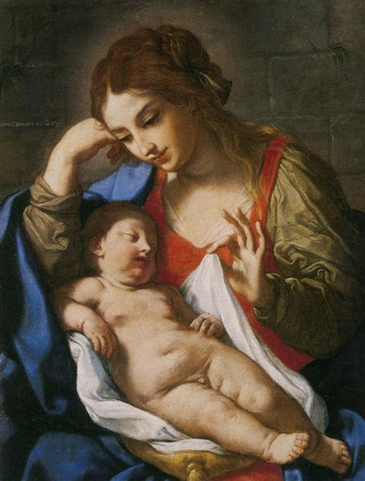 The Madonna Contemplating the Baby Jesus