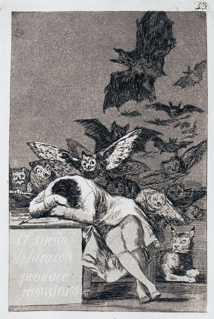 The Sleep of Reason Produces Monsters Francisco Goya1799