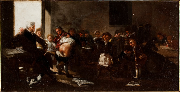 The School Scene (La Letra con Sangre Entra) Francisco Goya 1780 - 1785