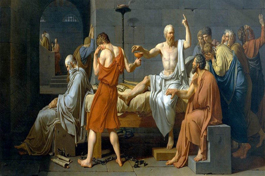Jacques Louis David'in Ellerinden Sokrates'in Ölümü