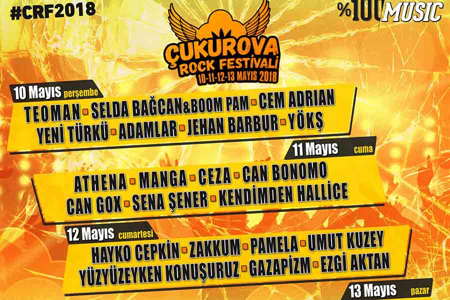 Bereketli Topraklar Üzerinde Rock Rüzgarı Devam Ediyor: Çukurova Rock Festivali 2018