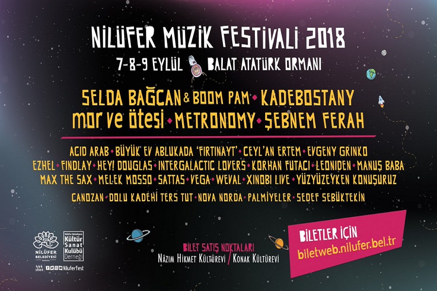 Nilüfer Müzik Festivali 2018 Sanatçı Kadrosu