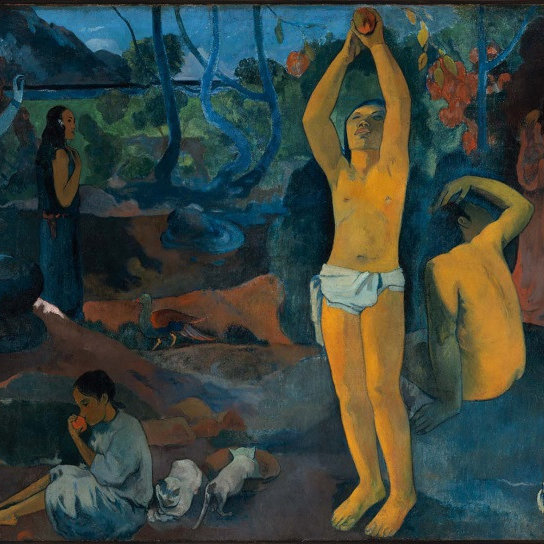 Paul Gauguin, Nereden Geldik? Neyiz? Nereye Gidiyoruz?, 1897 (detay)