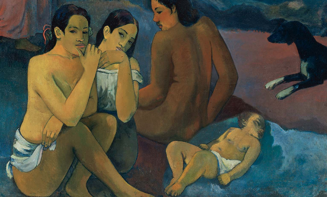 Paul Gauguin, Nereden Geldik? Neyiz? Nereye Gidiyoruz?, 1897 (detay)