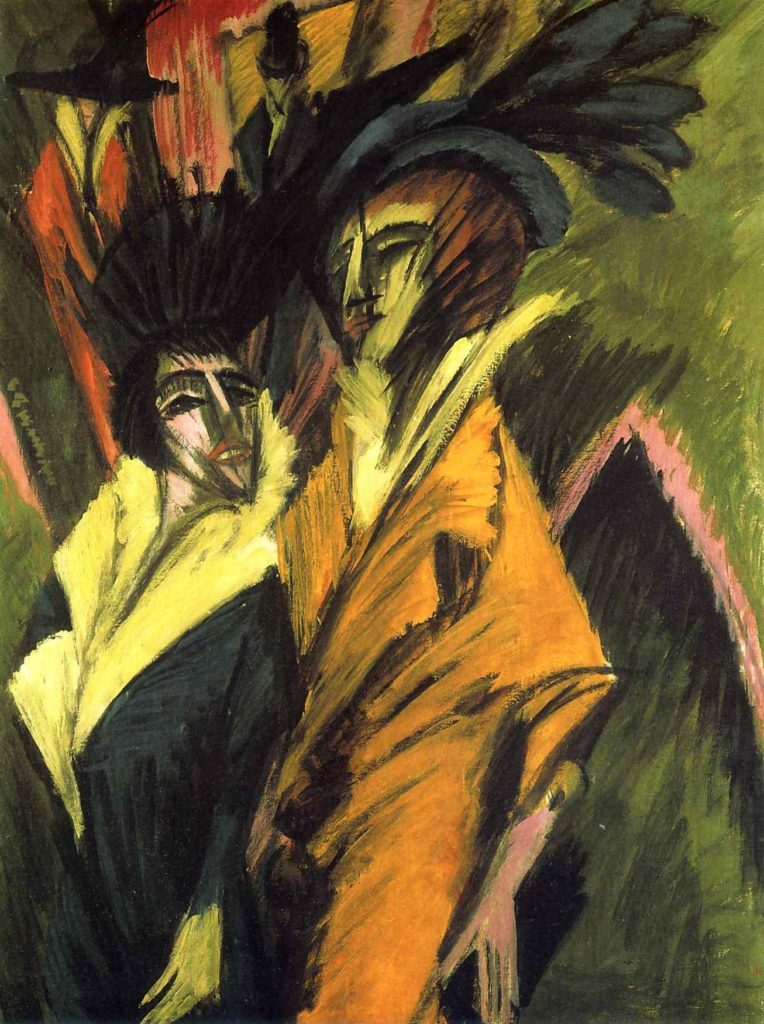Sokaktaki İki Kadın, Ernst Ludwig Kirchner, 1914