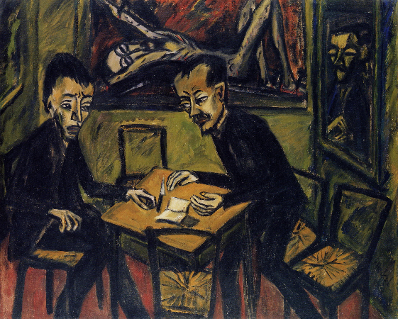 Bir Masada İki Adam, Erich Heckel, 1912