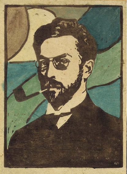 Wassily Kandinsky'nin Portresi, Gabriele Münter, 1906