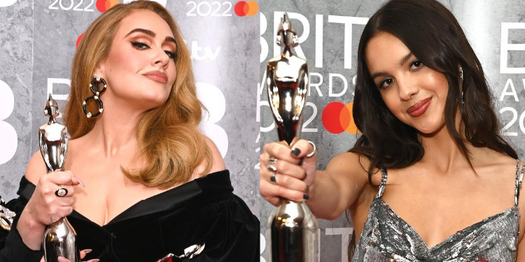 2022 BRIT Ödülleri Adele ve Olivia Rodrigo Görünümleri