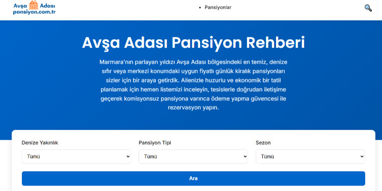 Avşa Adası’nda Huzurlu Bir Mola: avsaadasipansiyon.com.tr ile Güvenilir Tatil