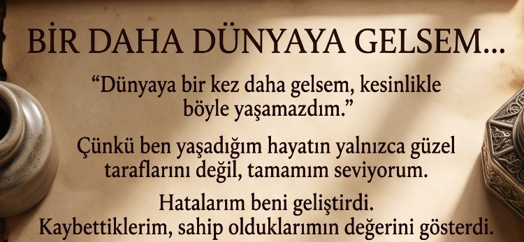 Bir Daha Dünyaya Gelsem…