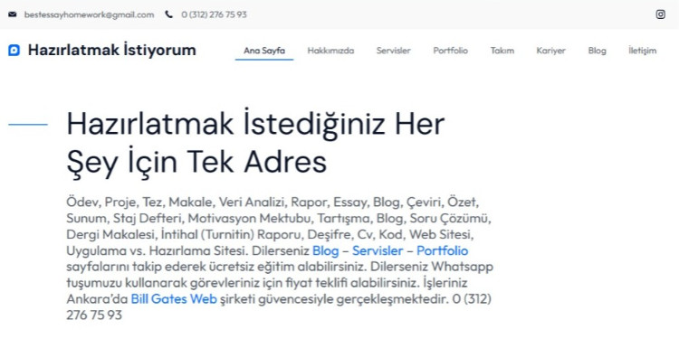 Hazırlatmak İstiyorum