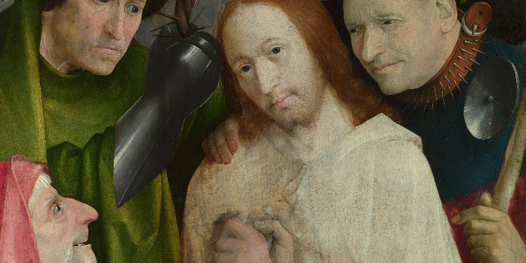 İsa’Yla Dalga Geçiliyor (Dikenli Taçla Taçlandırılma), Hieronymus Bosch.