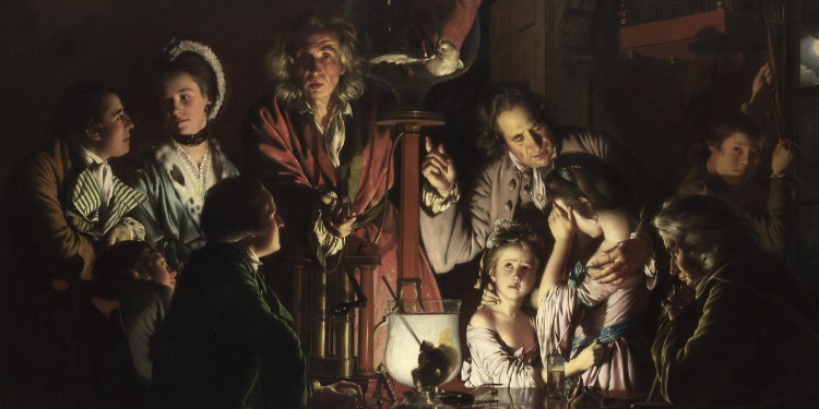 Joseph Wright of Derby: Hava Pompasındaki Kuş Deneyi