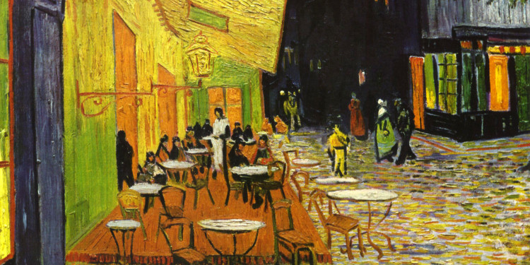 Kafe Teras'ta Yıldız Tozlu Kahve