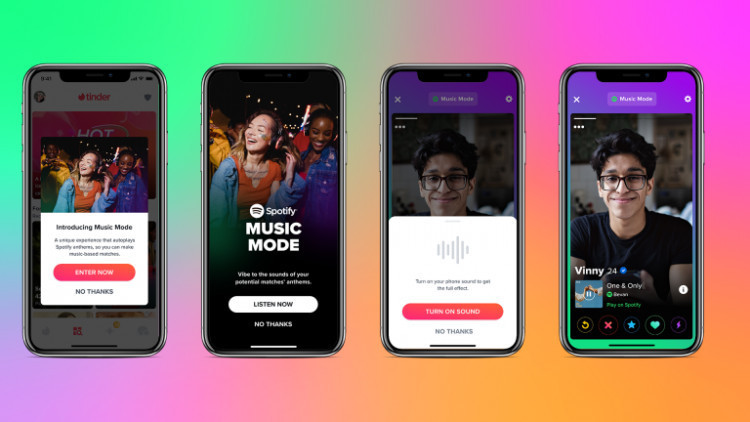 Tinder, Müzik Zevkine Göre Eşleşme Özelliği İçin Spotify ile İş Birliği Yaptı